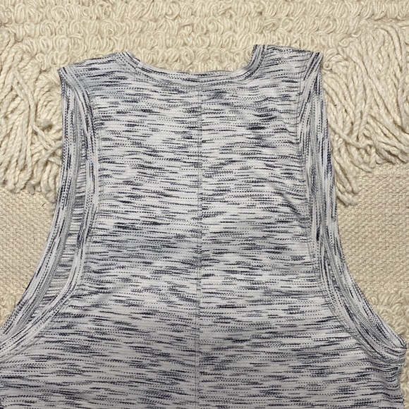 LULULEMON white / black Tiger Space Dye Squad Goals tank top 6 - Picture 8 of 9